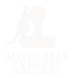 white logo of australia express company